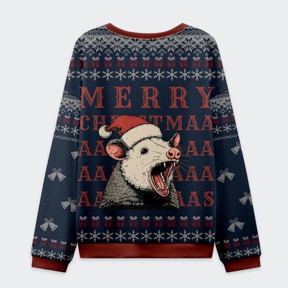 Opossum Holiday Cheer Christmas Ugly Sweatshirt