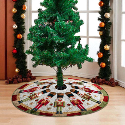 Nutcracker Christmas Tree Skirt Round Rug