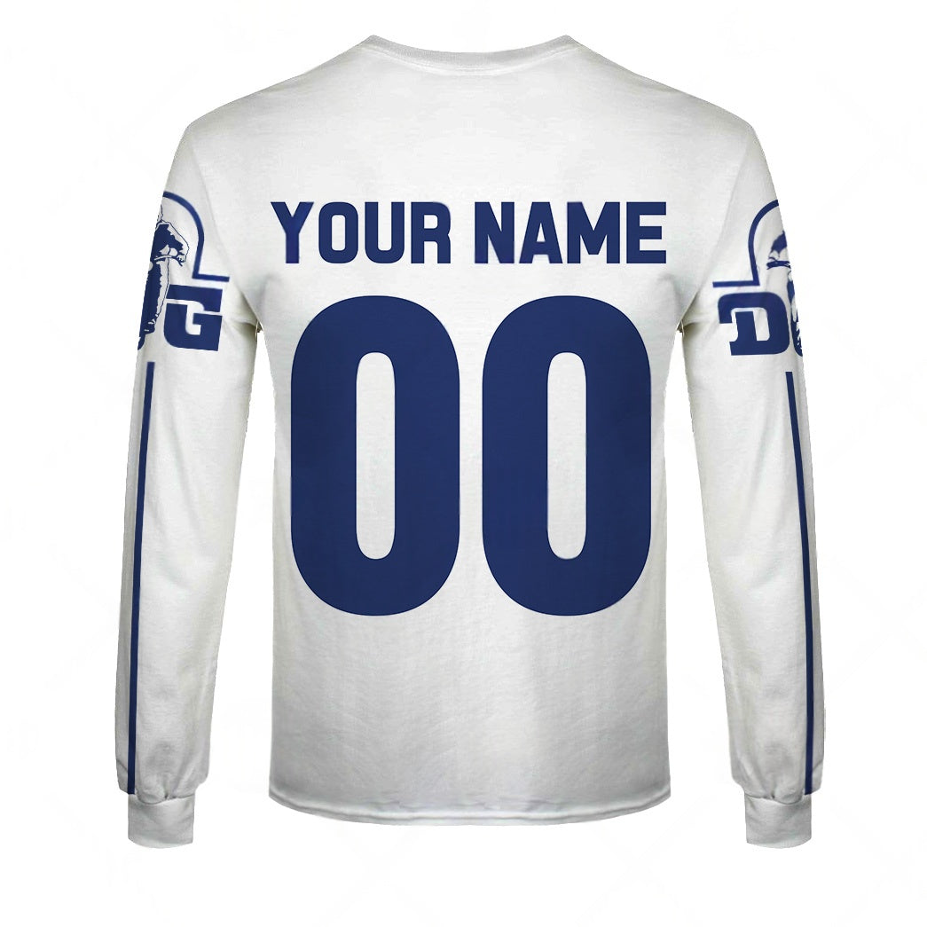 Personalize BMX DG Racing Team Classic Vintage Retro White Jersey