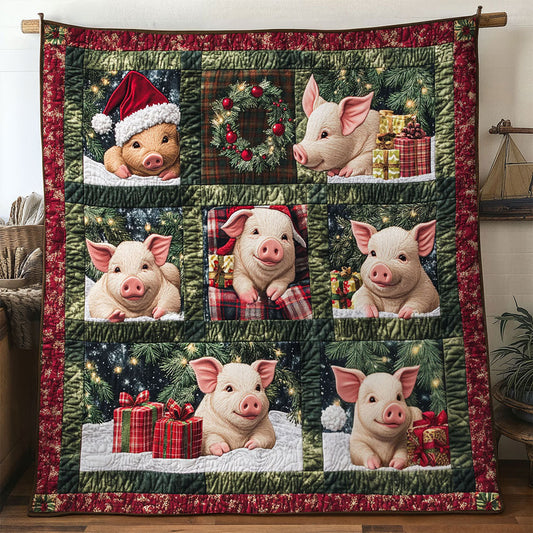 Festive Pig Quilt