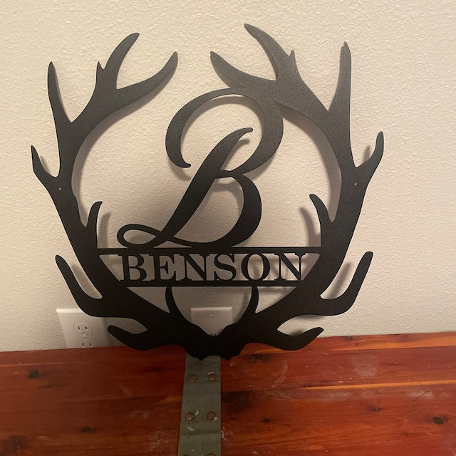 🦌Antler Monogram Letter Sign🎁