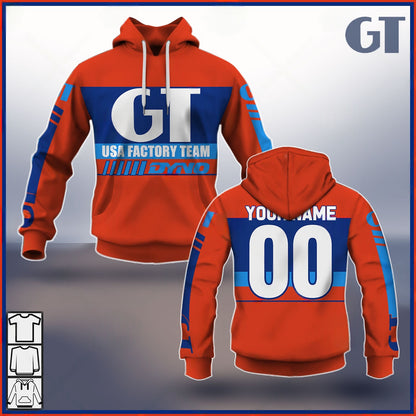 Personalize BMX GT USA Factory Team Vintage Retro Red Jersey