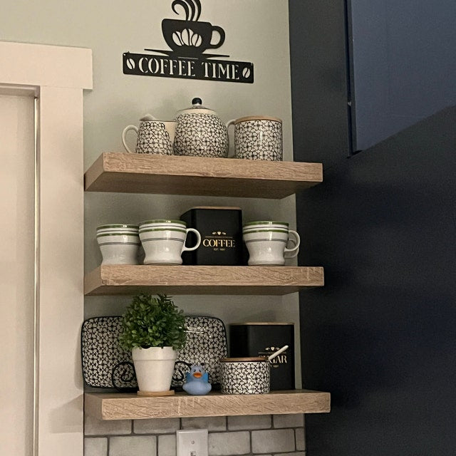 Personalized metal coffee sign