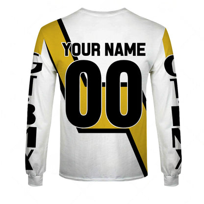 Personalize BMX GT USA Facatory Racing Team Vintage Retro White Jersey