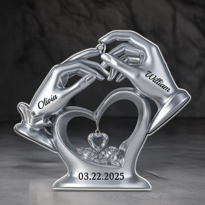 Custom Acrylic Plaque - Personalized Anniversary Wedding Gifts For Husband And Wife, Him And Her - Love’s Perfect Match