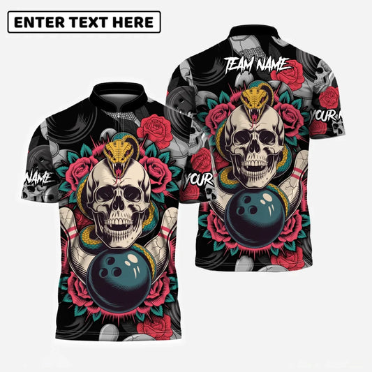 Skull & Roses Bowling 3D Shirt