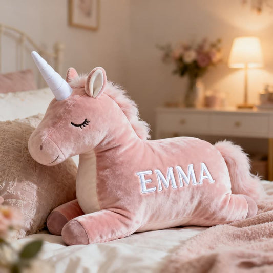 Personalized Unicorn Plush Pillow