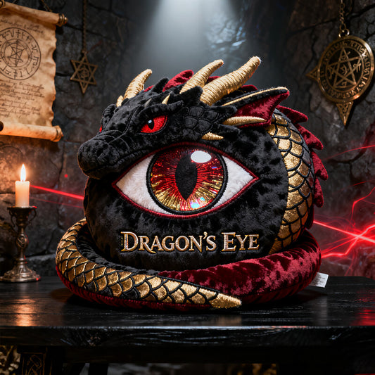 Personalized dragon eye themed pillow
