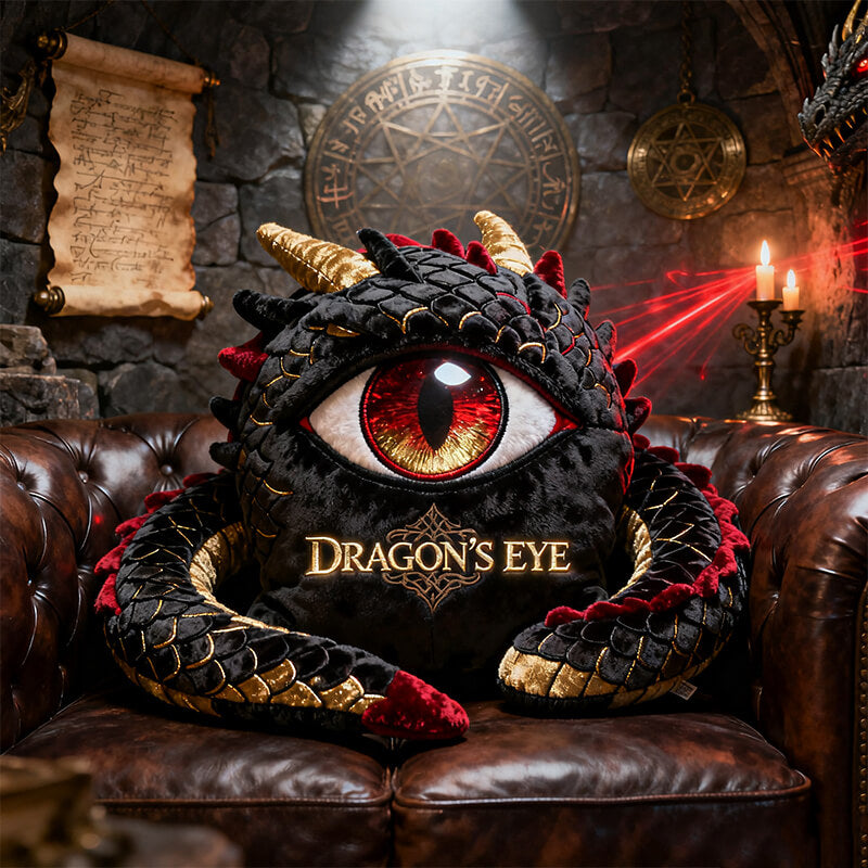 Personalized dragon eye themed pillow