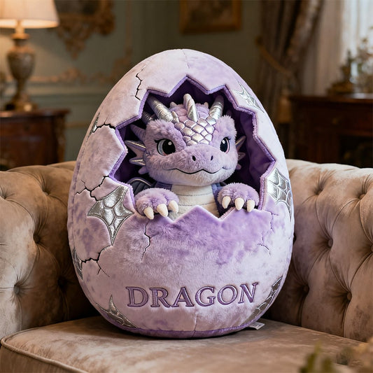 Personalized dragon egg themed companion pillow