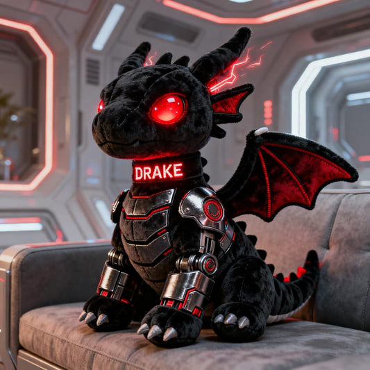 Personalized Mechanical Dragon Plush Pillow