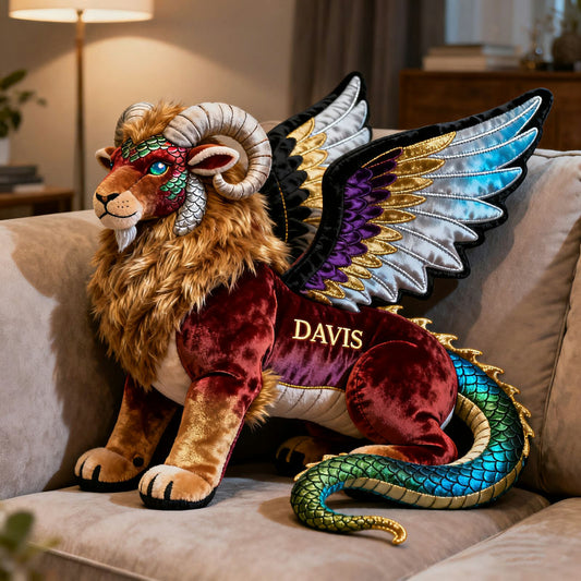 Personalized Ancient Greek Chimera Pillow