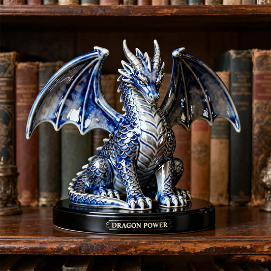Personalized ceramic dragon themed desktop