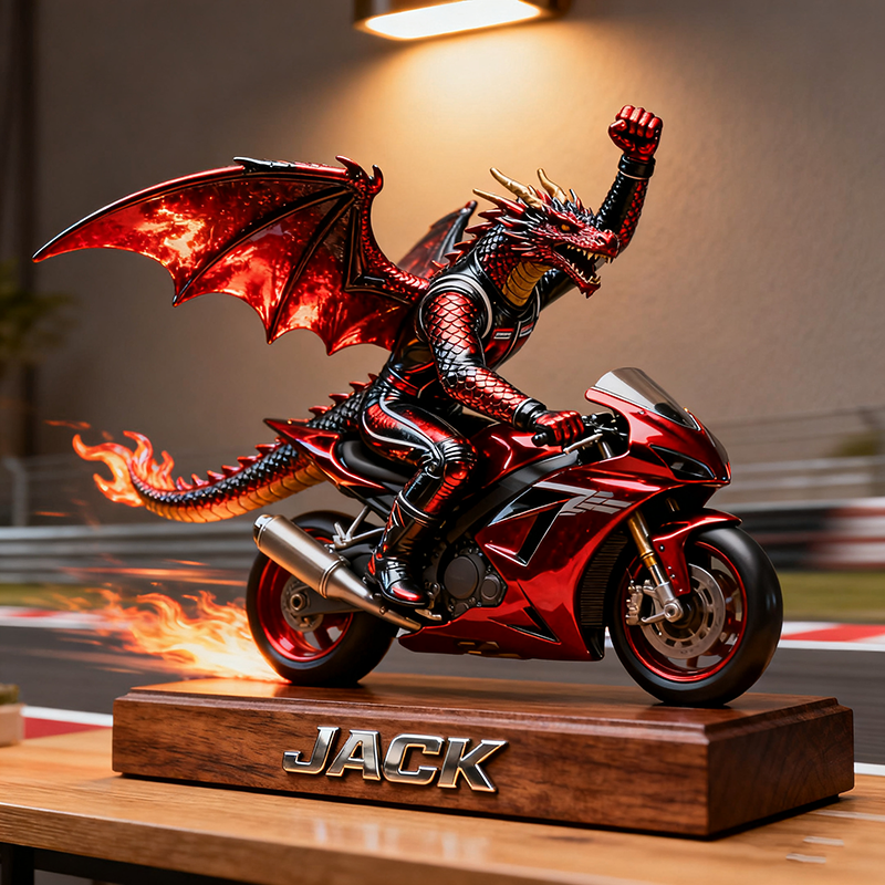 Personalized motorcycle dragon
