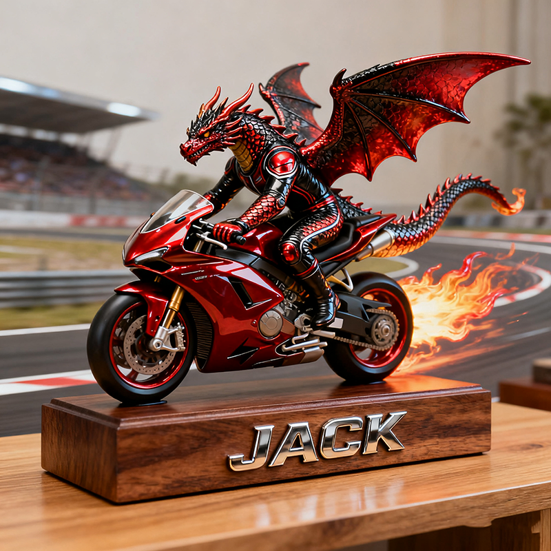 Personalized motorcycle dragon