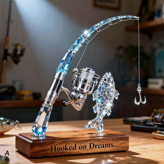 Personalized Fishing Rod Desktop Ornament