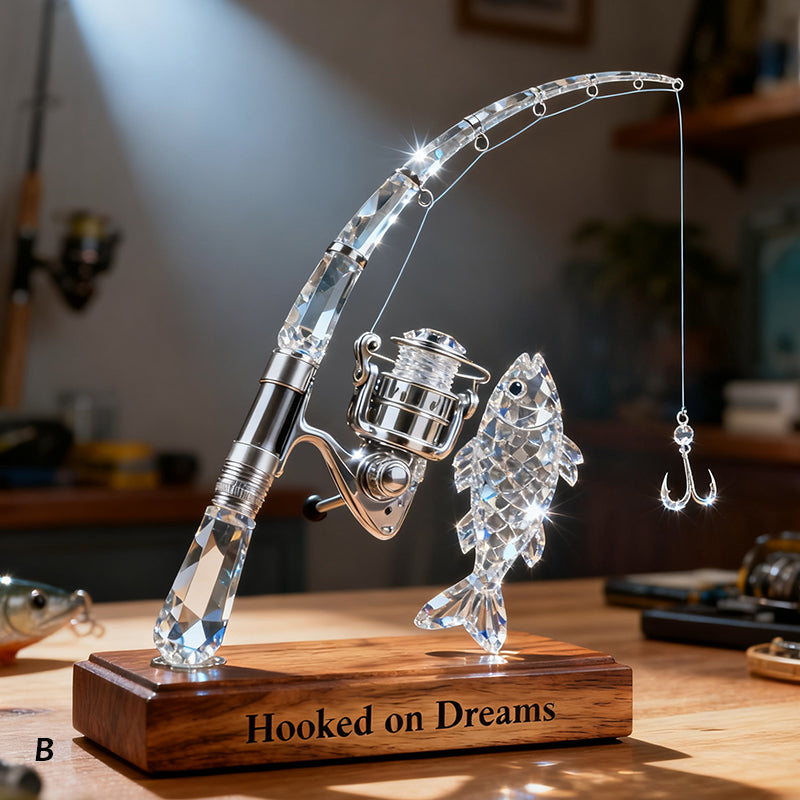 Personalized Fishing Rod Desktop Ornament