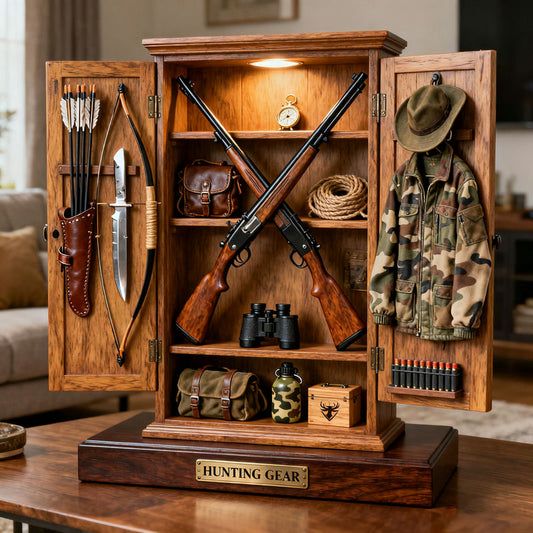 Personalized Hunter's Locker Sculpture Desktop Ornament