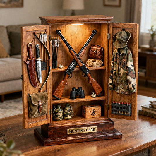 Personalized Hunter's Locker Sculpture Desktop Ornament