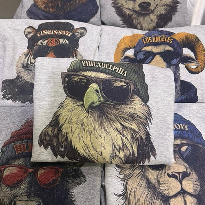 City Spirit Animal Football Sweatshirt – Game Day Pullover