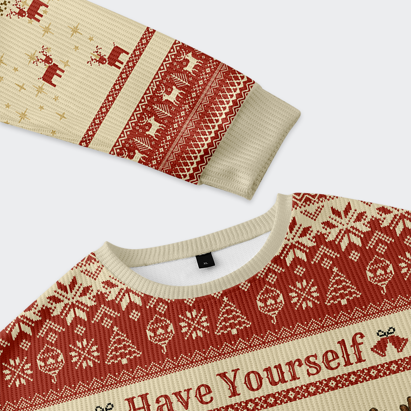 Wild Holiday Animal Party Christmas Ugly Sweatshirt
