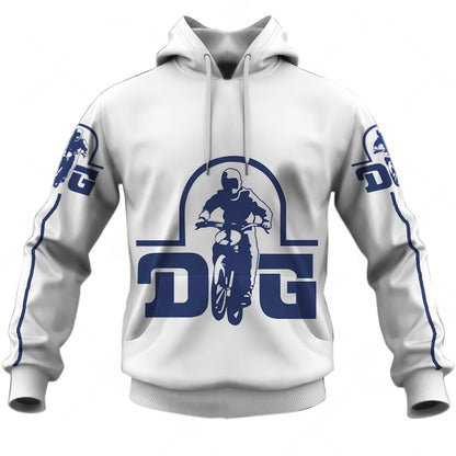 Personalize BMX DG Racing Team Classic Vintage Retro White Jersey