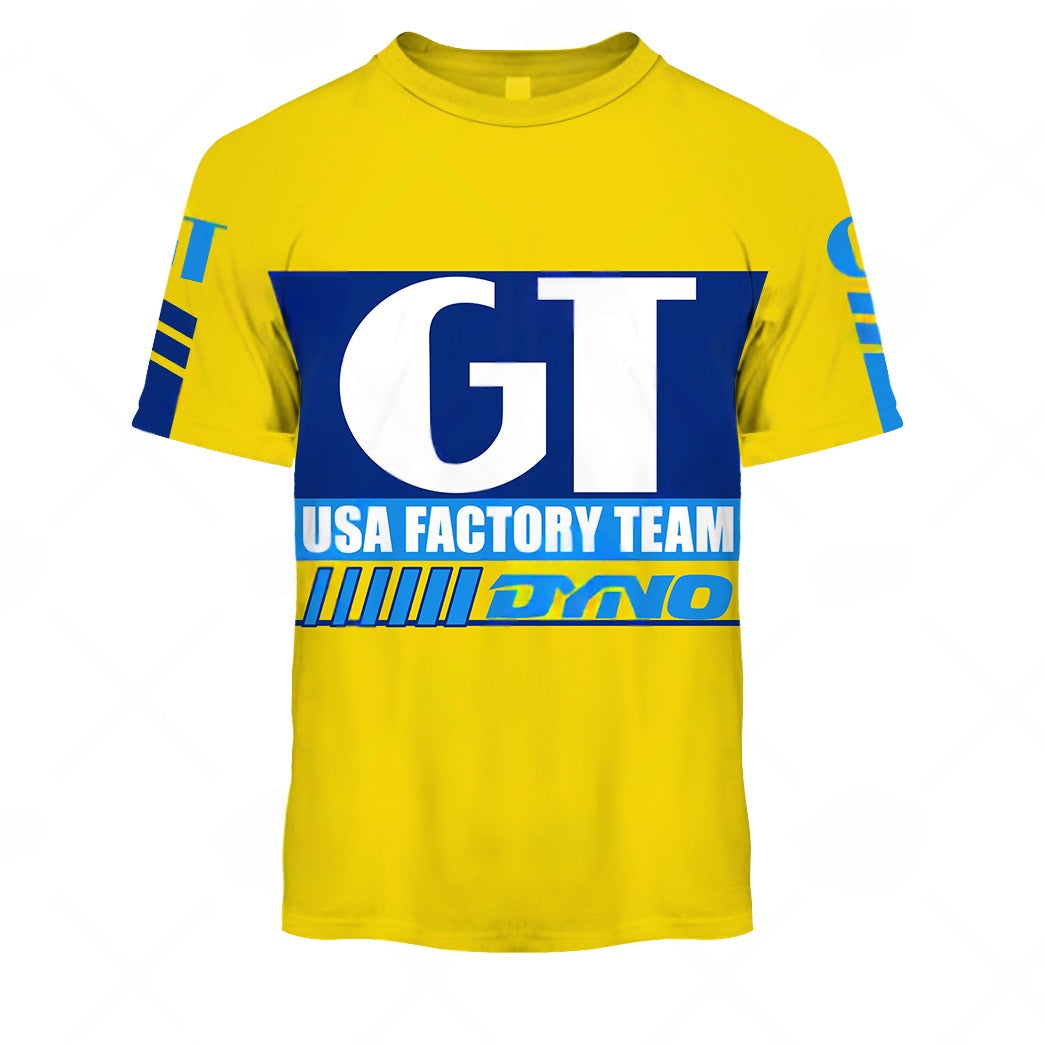 Personalize BMX GT USA Factory Team Vintage Retro Yellow 1985 Jersey