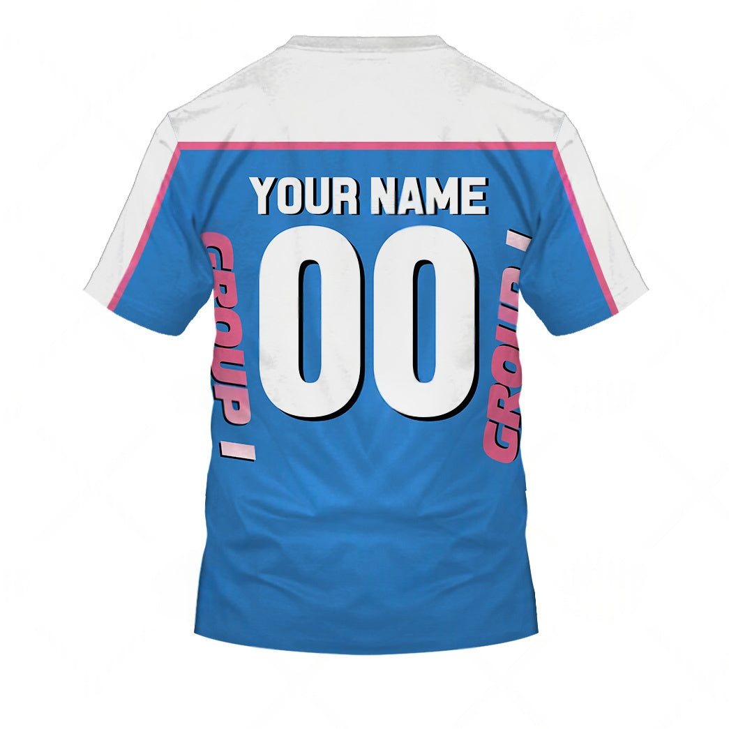 Personalize Haro BMX Racing Old School Classic Vintage Retro Blue Jersey