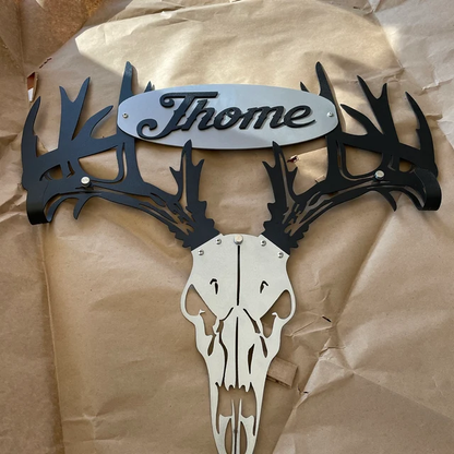 Custom made personalized metal bow holder