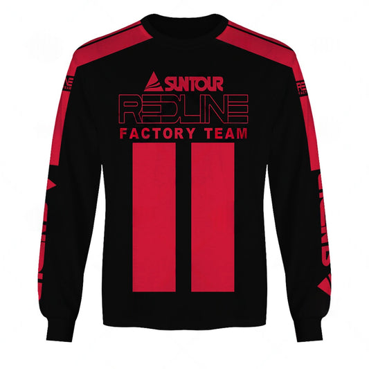 Personalize BMX Redline Bicycle factory Team Classic Vintage Retro Black Baseball Shirt