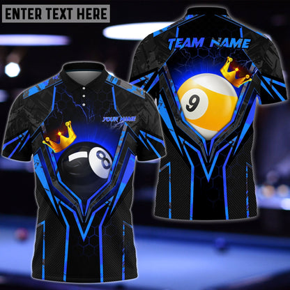 Billiards King 8-Ball & 9-Ball Personalized Name Shirt