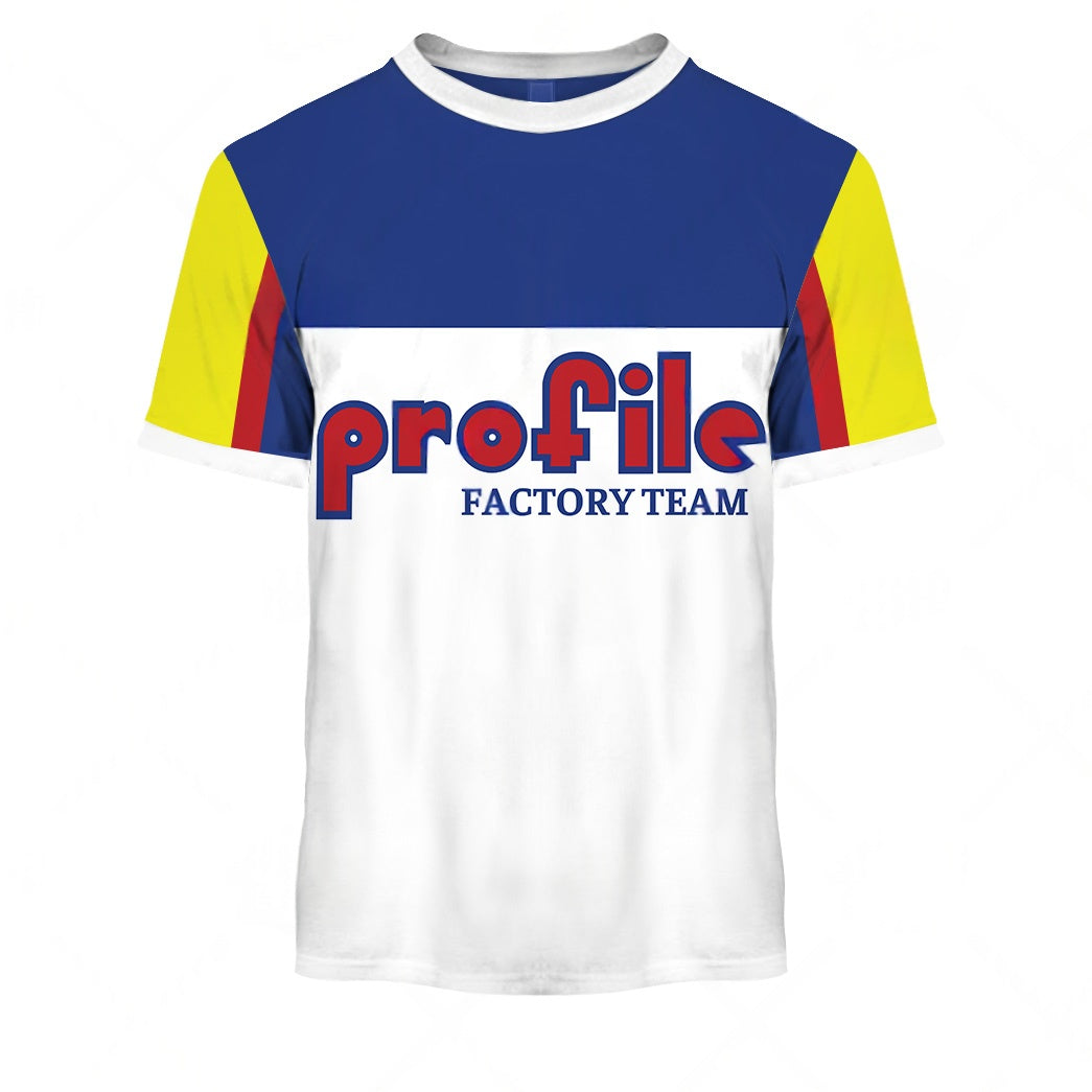 Personalize BMX Profile Racing Factory Team Classic Vintage Retro White Jersey