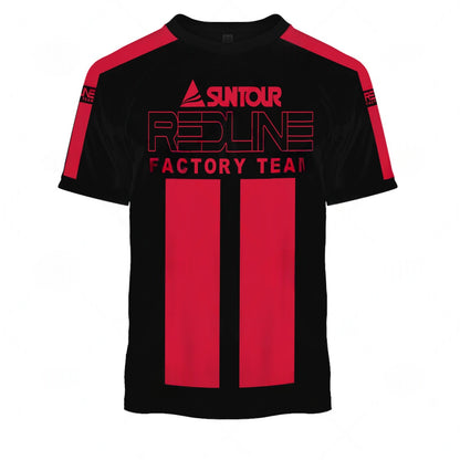 Personalize BMX Redline Bicycle factory Team Classic Vintage Retro Black Baseball Shirt