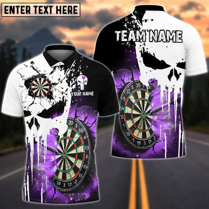 Darts Punished Skull Flame Personalized Shirt
