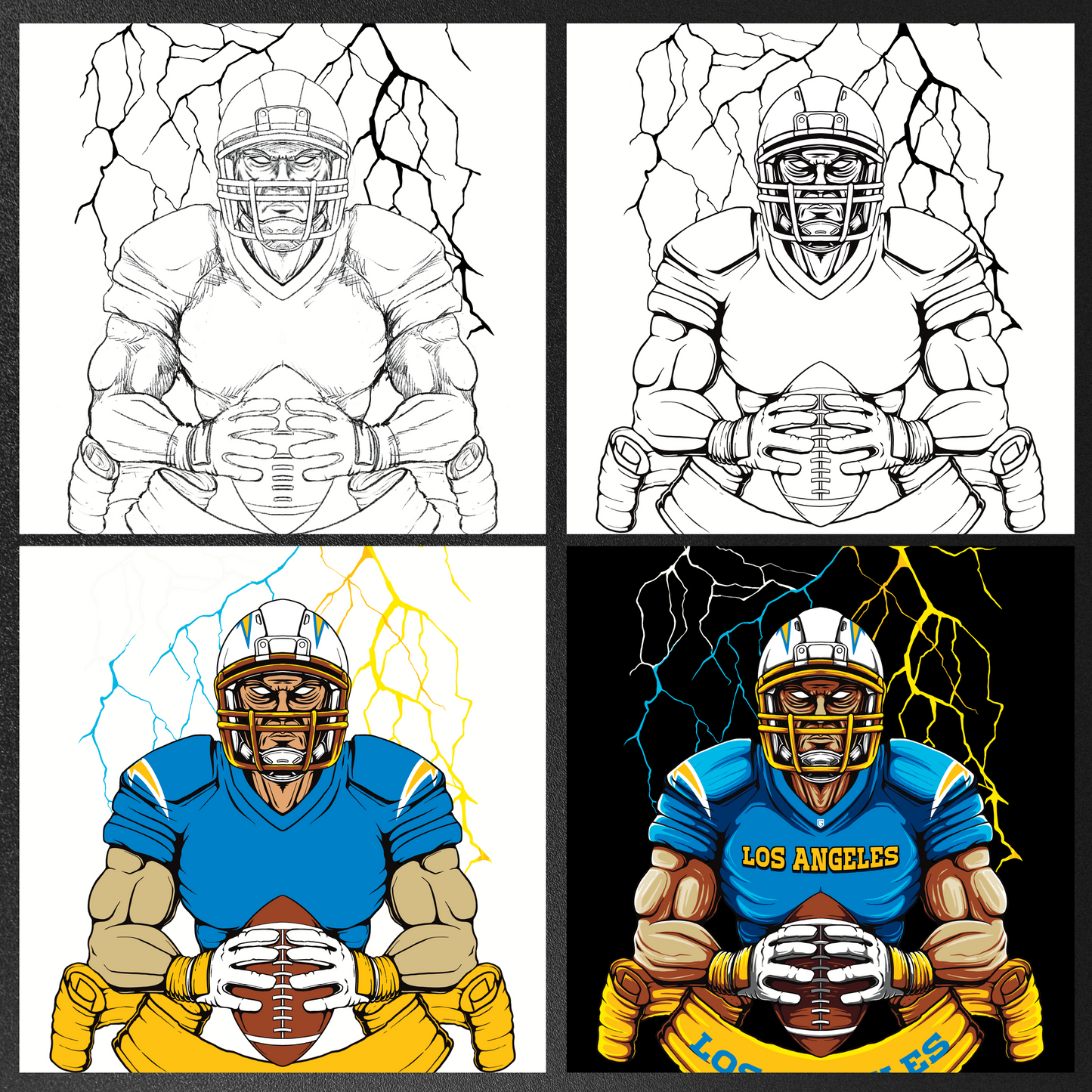 Los Angeles Lightning Strike Football T-Shirt