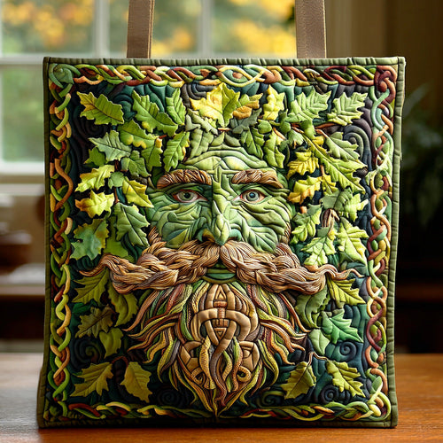 Ancient Forest Lord Quilted Tote Bag