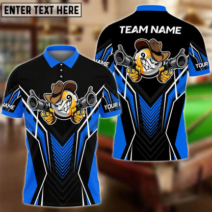 Billiards 9 Ball Cowboy Gunny Premium Personalized Name, Team Name Unisex Shirt