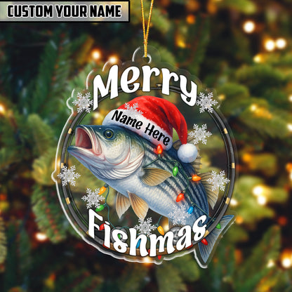 Fishing Customized Acrylic Ornament For Fishing Lovers