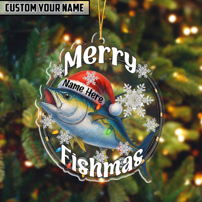 Fishing Customized Acrylic Ornament For Fishing Lovers