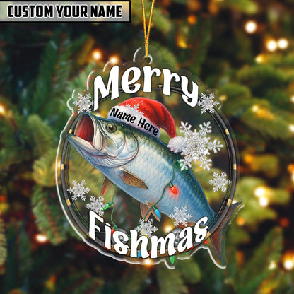 Fishing Customized Acrylic Ornament For Fishing Lovers