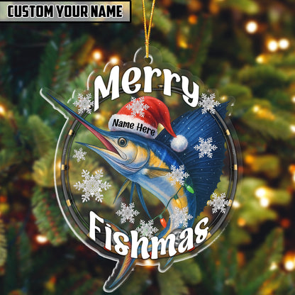 Fishing Customized Acrylic Ornament For Fishing Lovers