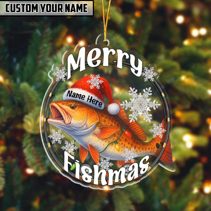 Fishing Customized Acrylic Ornament For Fishing Lovers
