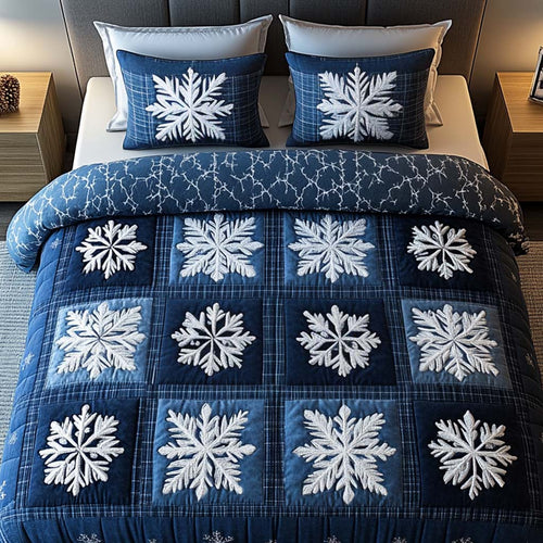Arctic Patchwork 3-Piece Quilted Bedding Set