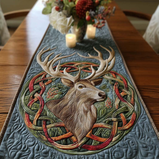 Celtic Stag Quilted Table Runner