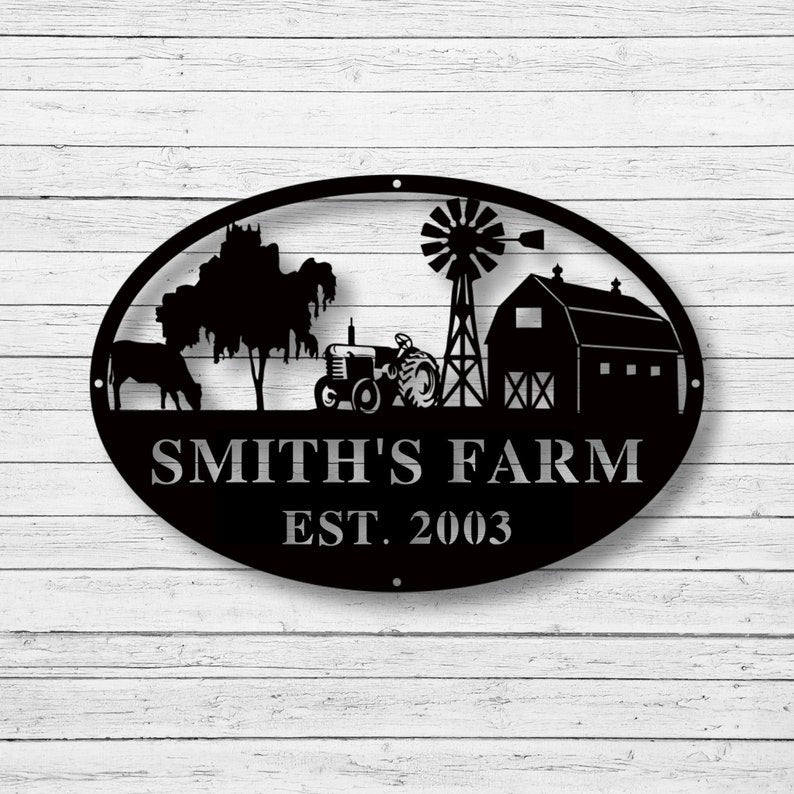 Custom Farm Sign
