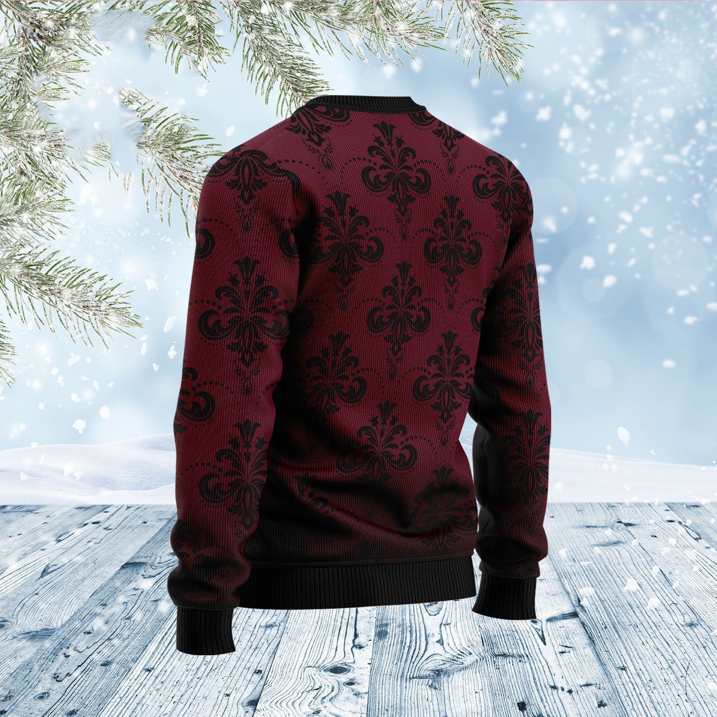 Flower Skull Ugly Christmas Sweater
