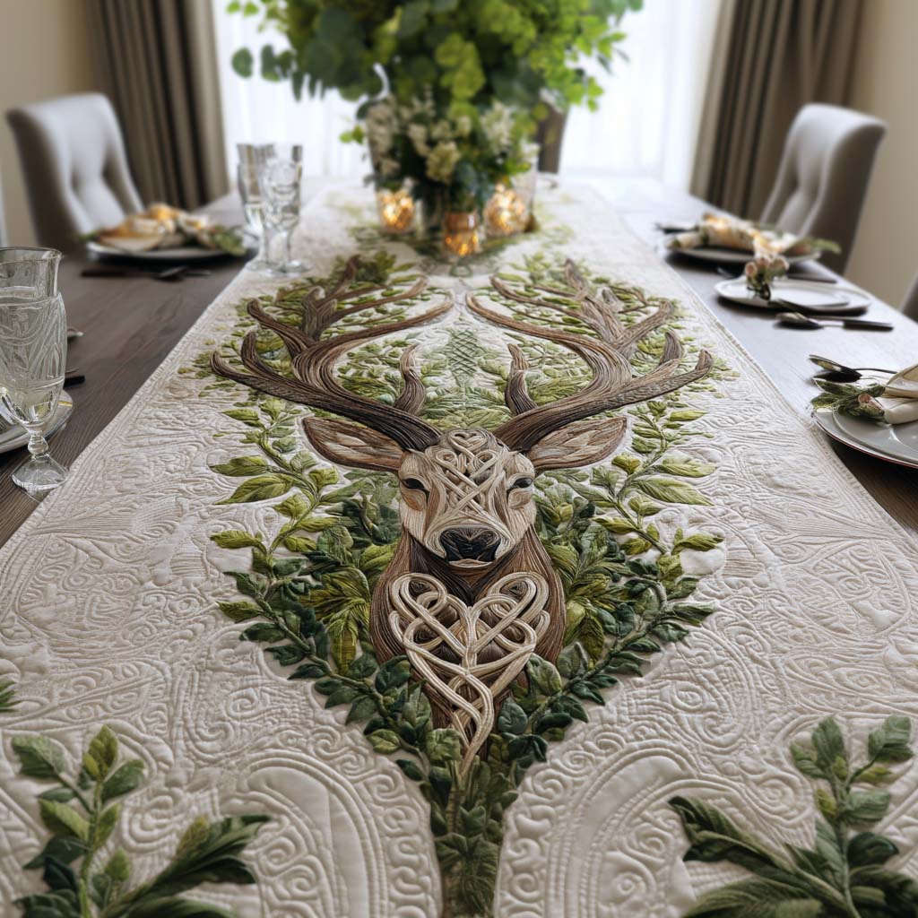 Forest Guardian Quilted Table Runner