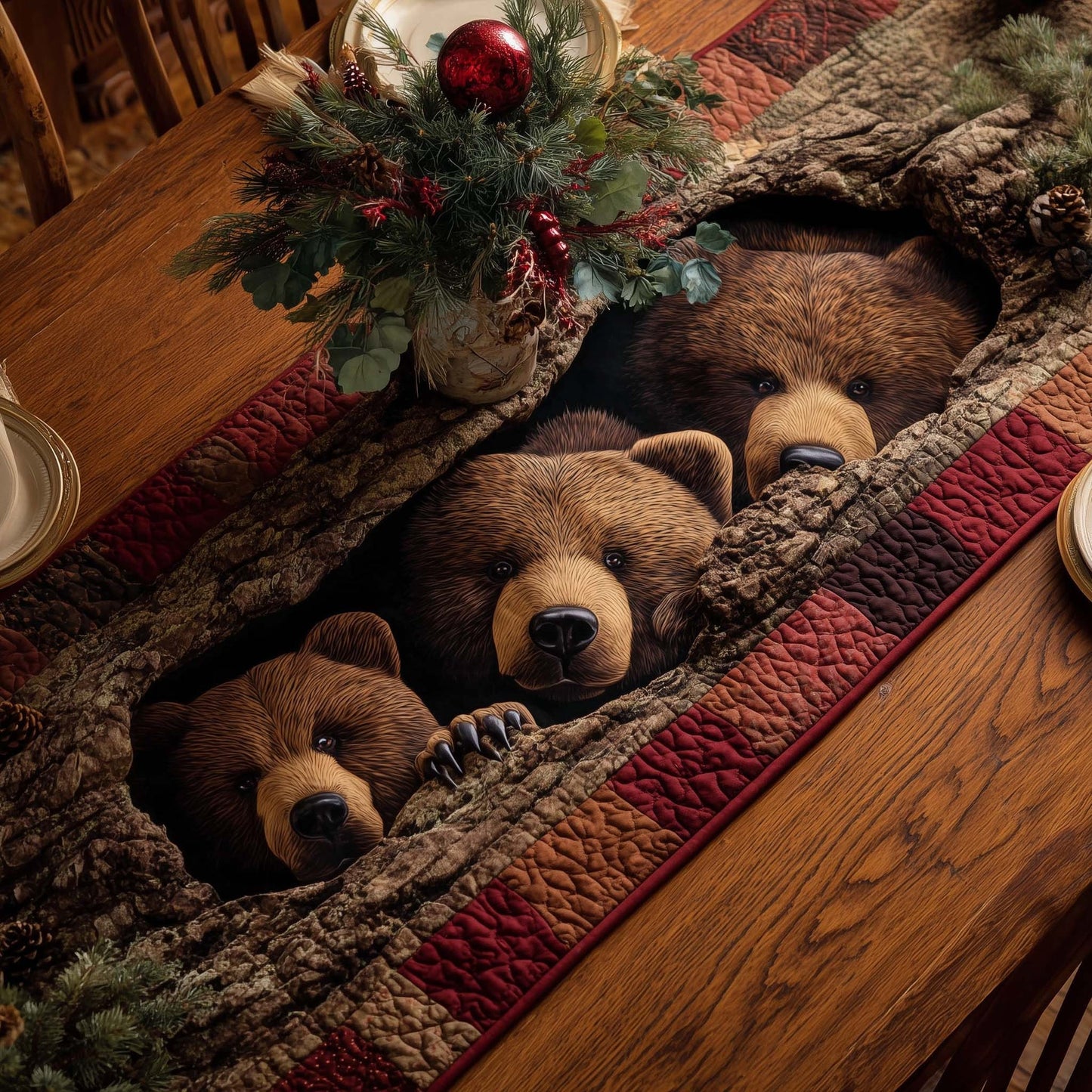 Woodland Wanderer Quilted Table Runner