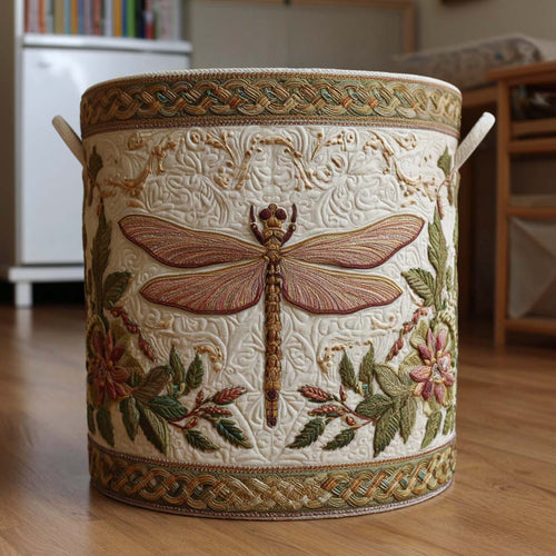 Garden Visitor Quilted Laundry Basket