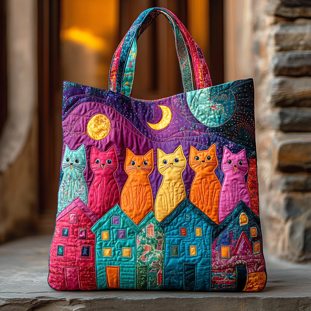 Happy Tail Trail Quilted Tote Bag